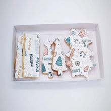 Load image into Gallery viewer, Christmas shortbread gift set pastels
