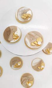 Baby shower shortbread